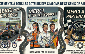 Merci à tous d'avoir contribué au succès des 5e et 6e Slaloms de St Genis !