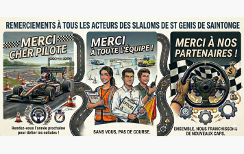 Merci à tous d'avoir contribué au succès des 5e et 6e Slaloms de St Genis !